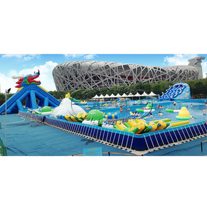 <b>Inflatable</b> <b>Water</b> Park Outdoor PVC Commercial Dragon Shark <b>Slide</b> Custom Made - Product Image 1