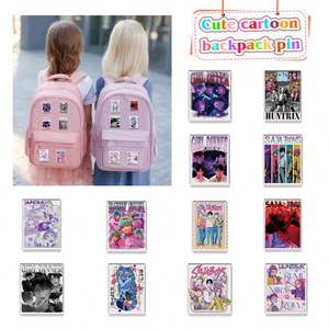 Dibujos animados Anime Hallowmas colorido acrílico Pin venta al por mayor acrílico estampado lindo Animal sombrero ropa Pin insignia personalización para bolsa - Product Image 5