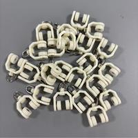 Style Art Déco Ondulation Rideau Embrasse Crochets Plastique PC S Pli Rideau Rail Coureurs Rideau Accessoires