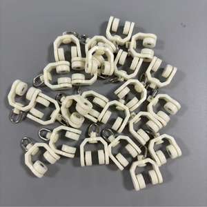 Style Art Déco Ondulation <span class=keywords><strong>Rideau</strong></span> Embrasse Crochets Plastique PC S Pli <span class=keywords><strong>Rideau</strong></span> Rail Coureurs <span class=keywords><strong>Rideau</strong></span> Accessoires - Product Image 6