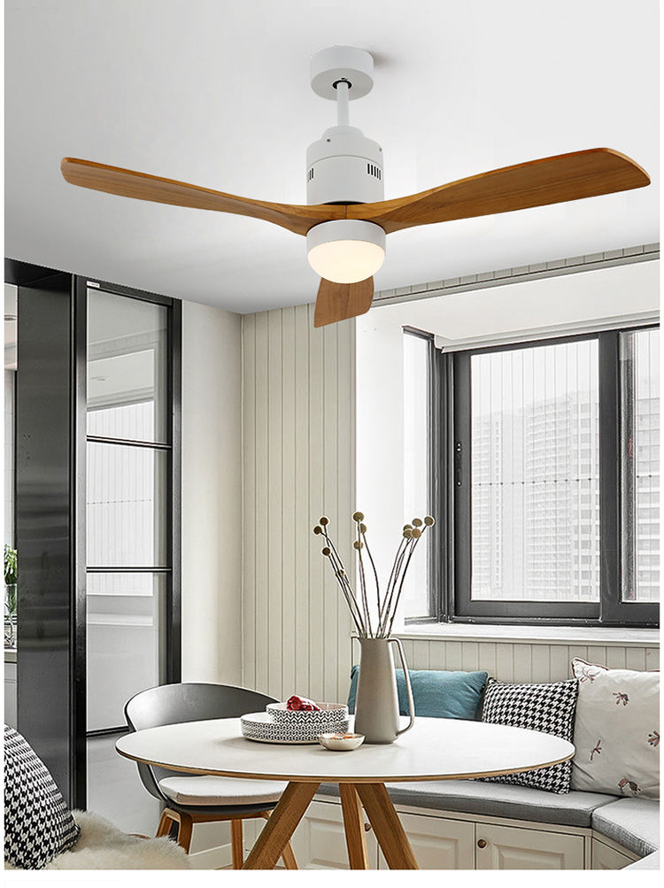 天井ファン60インチ省エネDCモーター35W木製プロペラ電動天井ファン