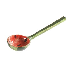 Cuillère à pastèque en céramique pour enfants, ustensile d'alimentation pour bébé avec design en forme d'arc, de 2 à 4 ans - Product Image 5
