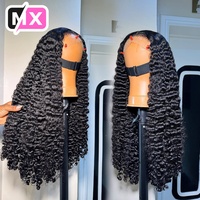 Perruque bouclée naturelle birmane, perruque frontale en dentelle HD complète de 30 pouces, vente en gros, perruques de cheveux humains vierges bruts vietnamiens de grade 12A