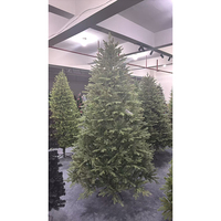Sapin de Noël artificiel ignifuge en PE écologique avec support en fer robuste et base métallique