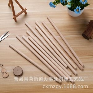 Round Wooden Sticks For Handmade Craft Art Layered Cake Supports <b>Wedding</b> <b>Ribbon</b> Wood Dowels 120mm Length - Product Image 3