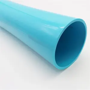 Pvc材料Amarilla Tubo塑料管透明管Pvc透明附表40家具级圆管