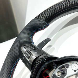 <span class=keywords><strong>Volante</strong></span> Deportivo de Fibra de Carbono con Palanca de Cambios M para <span class=keywords><strong>BMW</strong></span> F10 F15 F16 F20 F25 F30 F31 F34 F36 M3 F80 M4 F82 X5 E70 E72 (Envío desde Almacén en EE. UU.) - Product Image 5