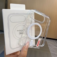 Étui de téléphone pliable populaire BAILI pour iPhone Duo, coque transparente en acrylique avec chargement magnétique, emballage en boîte