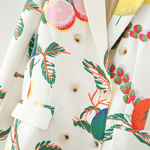 PB&ZA <span class=keywords><strong>Blazer</strong></span> Largo de Moda para Mujer, Verano 2026, Estampado Vintage, Manga Larga, con Bolsillos, Abrigo Informal, Prenda Exterior Chic - Product Image 4