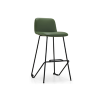 Chaise de salle à manger à pieds hauts pour bureau, bar, école et restaurant, métal et plastique pour salon, cantine, café, cuisine