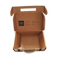 Boîte de papier d'emballage en carton ondulé à grande poignée de découpe autobloquante pour l'électronique intelligente ordinateur portable utilisation d'appareils ménagers