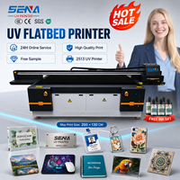 Impresora UV de Cama Plana 2513 del Fabricante, Impresora de Inyección de Tinta LED para Tarjetas, Maletas, Botellas, Plástico, Vidrio, Metal, Madera, Máquina de Impresión Digital de Paneles