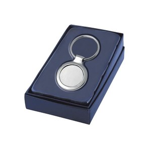 Portachiavi Rotondo Cavo a Forma di Moschettone 27mm in Metallo con Stampa UV, Logo Personalizzato in Acciaio Inossidabile per Chiavi dell'Auto - Product Image 2