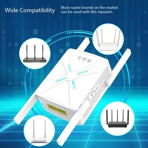 Routeur Gigabit bi-bande 1200Mbps 2 RJ45 1 WAN 2 LAN Wireless <span class=keywords><strong>WiFi</strong></span> Extender AP Repeater Signal Booster 4G Signal Booster - Product Image 5
