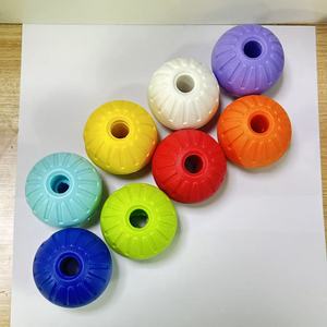 Di lusso 7cm eco-friendly aggressivo giocattolo da masticare per cani gatti piccoli animali in Silicone resistente Pet palla denti funzione di pulizia EVA - Product Image 4