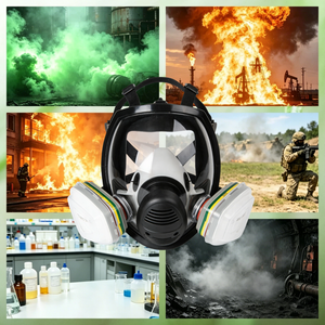 <span class=keywords><strong>Masque</strong></span> respiratoire CBRN intégral, <span class=keywords><strong>masque</strong></span> à gaz chimique réutilisable avec filtres A1P2 - Product Image 6