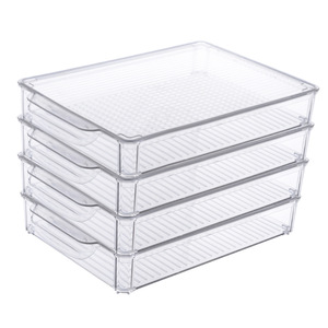 Transparent Stackable <b>Storage</b> Box Rectangle Clip On Lid Food <b>Storage</b> <b>Container</b> <b>For</b> <b>Kitchen</b> Refrigerator - Product Image 5