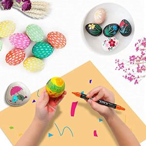 Acrylic Dual Tip Dot Pens Custom Children Diy <b>Painting</b> Graffiti Marker Art Supplies for <b>Stone</b> Metal Ceramic - Product Image 2
