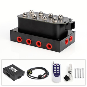 Colector de control de suspensión neumática Cnspeed con solenoide de 8 válvulas y control remoto para automóviles y motocicletas - Product Image 2