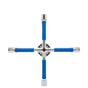 Clé à écrous croisée 14/18 pouces, clé de secours pour pneus de voiture, clé à douille ergonomique pour démontage de roues de véhicule - Product Image 2