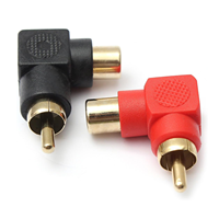 RCA Mâle à Femelle Adaptateur à Angle Droit pour Subwoofer Audio Connexion