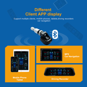 Bluetooth <span class=keywords><strong>Tpms</strong></span> lansmanı <span class=keywords><strong>Tpms</strong></span> izleme modülü Android IOS App için lastik basıncı sensörü lastik Oem BLE Mini harici kablosuz <span class=keywords><strong>TPMS</strong></span> - Product Image 3