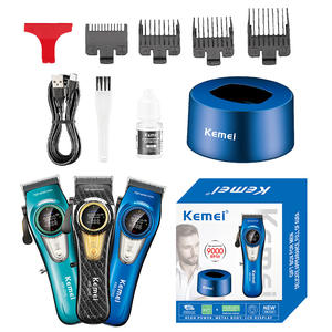 Tondeuse à cheveux électrique Kemei KM-2242, moteur sans balais, affichage numérique, 7000-9000 tr/min, modèle à charge USB - Product Image 2