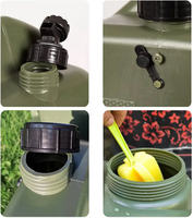Refroidisseur d'eau extérieur 10L Conteneur de réservoir d'eau de camping réutilisable avec robinet pour les urgences de voyage et de véhicule
