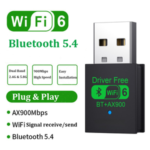 Oem ax900 wifi6 USB Adapter băng tần kép 2.4G & 5Ghz bt5.4 không dây USB <span class=keywords><strong>Dongle</strong></span> Receiver trình điều khiển miễn phí 900Mbps Wifi Stick cho win 10/11 - Product Image 4