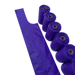 Custom Printed Corn Starch Based 100% Eco Friendly <b>Compostable</b> Biodegradable Dog Poop <b>Bags</b> With Handle - Product Image 3