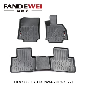 Tapetes de Piso para Auto 3D Impermeables y Ecológicos para <span class=keywords><strong>TOYOTA</strong></span> RAV4 Híbrido de 5 Asientos 2019-2022+ con Volante a la Derecha - Product Image 1