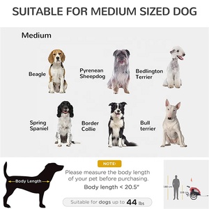 Dog <strong>Bike</strong> Trailer Cart <strong>Pet</strong> Trailer Dog Bicycle <strong>Carrier</strong> with Spring Suspension - Product Image 5