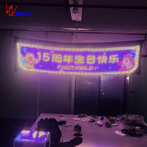 Full Color LED Flag Indoor High Brightness Scrolling Text Screen for 15th Anniversary Party - Product Image 5