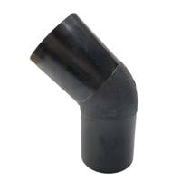 Prix usine coude à 45 degrés/raccord de tuyau d'essence Hdpe/accessoires raccords de Fusion bout à bout pour station de carburant