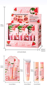 <span class=keywords><strong>Baume</strong></span> à lèvres teinté hydratant personnalisé à la fraise, étiquette privée, brillant hydratant végétalien, gloss à lèvres en gros - Product Image 5