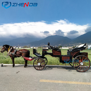 Gran Carruaje Real de Calabazas para Paseos Turísticos, Vagón Eléctrico Tirado por Caballos para Bodas y Matrimonios - Product Image 5