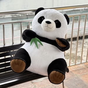 Atacado 36-Inch Oversized Branco Preto <span class=keywords><strong>Panda</strong></span> Boneca Bordado Bambu Abraçando Animal PP Algodão Enchimento Presente De Aniversário Da China - Product Image 4