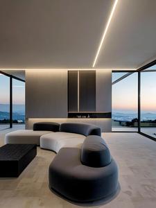 Mobili per la casa con pannelli in metallo moderni e minimalisti per soggiorno, sala da pranzo e cucina - Product Image 3