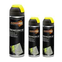 Peinture en spray Tracer 500ml Jaune Séchage rapide Pour murs en asphalte Bois Valve à 360 degrés