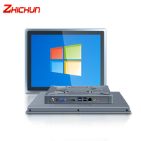 Ordinateur de qualité industrielle ZHICHUN IP65 écran tactile capacitif LSD de 15 pouces RJ45 RS232 multi-montage OEM ODM tout en un PC