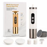 Lime à ongles électrique rechargeable USB XM-I68, sans fil, tout-en-un, pour pédicure et manucure, élimination des peaux mortes et polissage des ongles