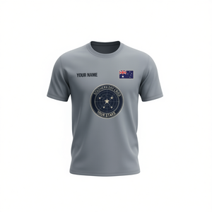 T-shirt personalizzata per il Giorno dell'Australia con bandiera australiana, croce del sud e design galattico – Abbigliamento per la festa del 26 gennaio - Product Image 2