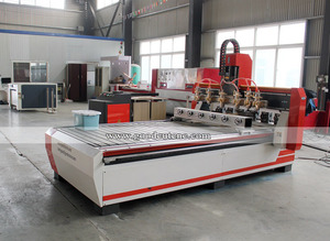 Máy Khắc Định Tuyến <span class=keywords><strong>Cnc</strong></span> 4 Trục 1300*2500Mm Với Đầu Quay Để Khắc Gỗ - Product Image 5