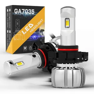 Gview Mini LED Headlight Small 6000K/3000K Dual Color Switchable LED Headlight Kit H7 PXS24W Mini LED Headlight Fanless