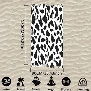 Customizable Printed Beach Towel Large Size Quick Dry <b>Polyester</b> Cotton Animal Print Rectangle For Beach Use - Product Image 2