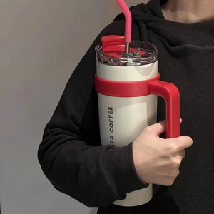 Taza de Viaje de Acero Inoxidable de 40 oz, Más Vendida, con Tapa y Asa, para Camping, Aislamiento Térmico >24 Horas, Ecológica - Product Image 1