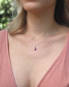 Pendentif en pierre de cristal à double terminaison en argent sterling 925, collier personnalisé pour femmes - Product Image 4