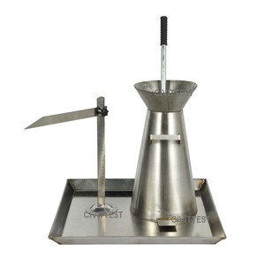 フレッシュコンクリート試験用スランプコーン試験装置 ステンレス鋼アブラムスコーン コンクリートスランプコーン試験セット - Product Image 2