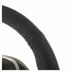 Housse de <span class=keywords><strong>volant</strong></span> de voiture en cuir suédé à faire soi-même, à coudre, en cuir, à lacets, adaptée aux volants de voiture - Product Image 6
