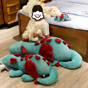 Linkbrand regalo per bambini Swag giocattoli di peluche verde drago malvagio imbottiti cuscino morbido Dinos ali volanti bianco <span class=keywords><strong>abbraccio</strong></span> di peluche per dormire - Product Image 2